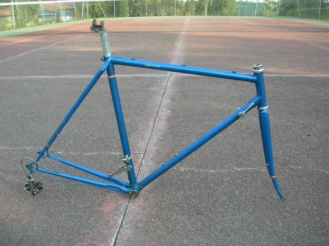 Vélo de course ancien – Années 1940/1950 – Équipé Campagnolo, Stronglight & Huret – Rare et authentique - Vélos