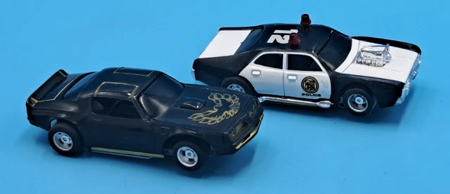 TYCO Pontiac Firebird Trans Am Slot Car Black Bandit, Hot Rod Chrager Police TYCO Pontiac Firebird Trans Am Slot Car Black Bandit, Hot Rod Chrager Police