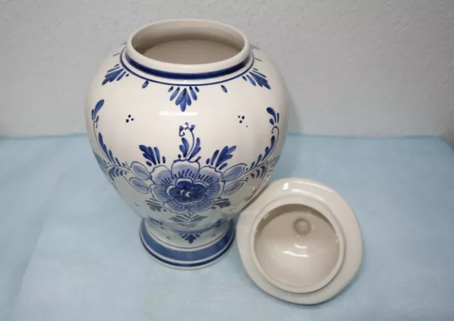 Royal Delft Delfter Blau - Deckelvase, Vase Nr. 280 - handgemalt 3