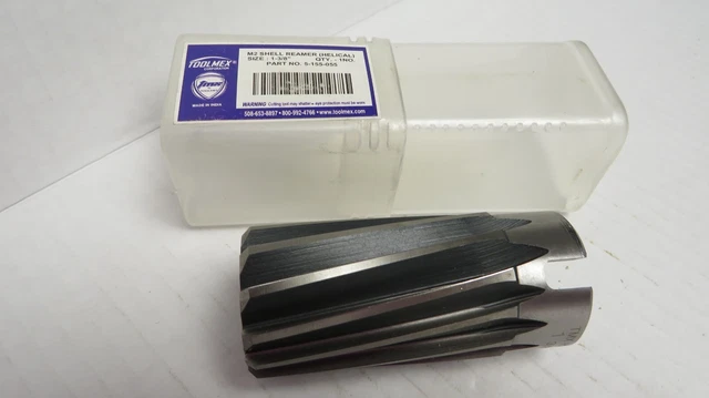 Toolmex (5-155-055) M2 Shell Reamer 1-3/8" Diam  X 3" Length  X 3/4" Center Hole