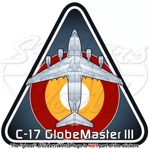 Boeing C-17 GLOBEMASTER III (Mcdonnell Douglas) Qatar 95mm Autocollant