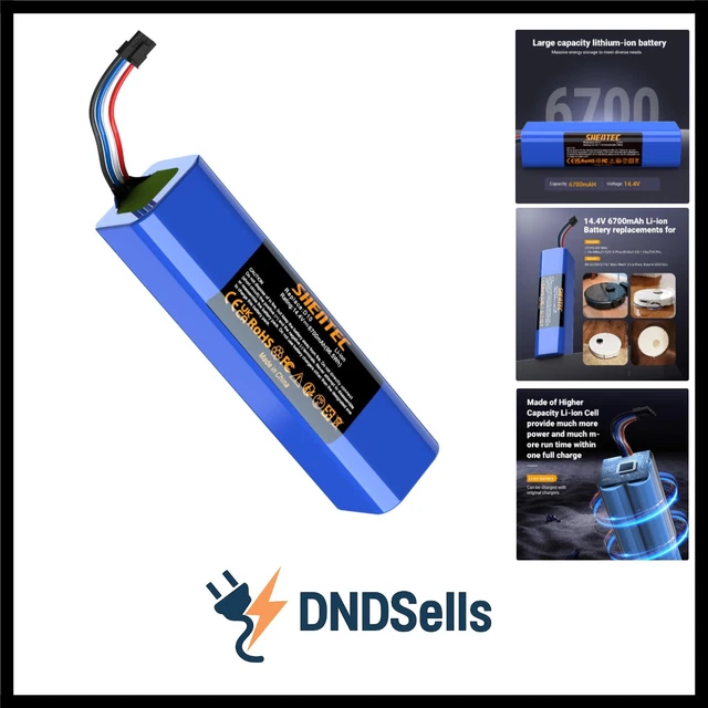 KUNLUN 144V 6700mah Ersatzakku für Dreame L10s Panama