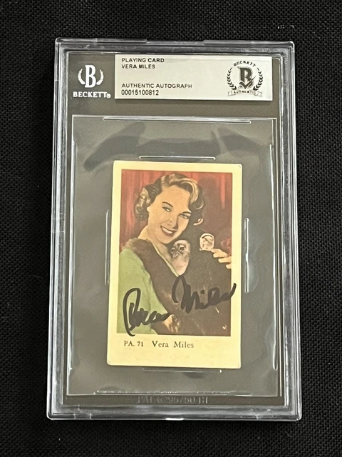 Vera Miles 1958 Dutch Gum Signed Autographed Card Beckett Bas Authentic