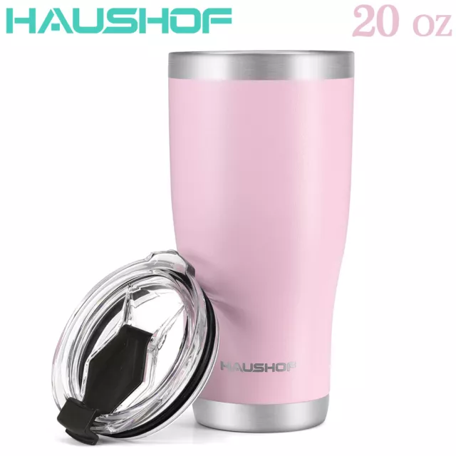 HAUSHOF 20 oz Stainless Steel Tumbler Travel Mug Vacuum Insulated Coffee Tumbler