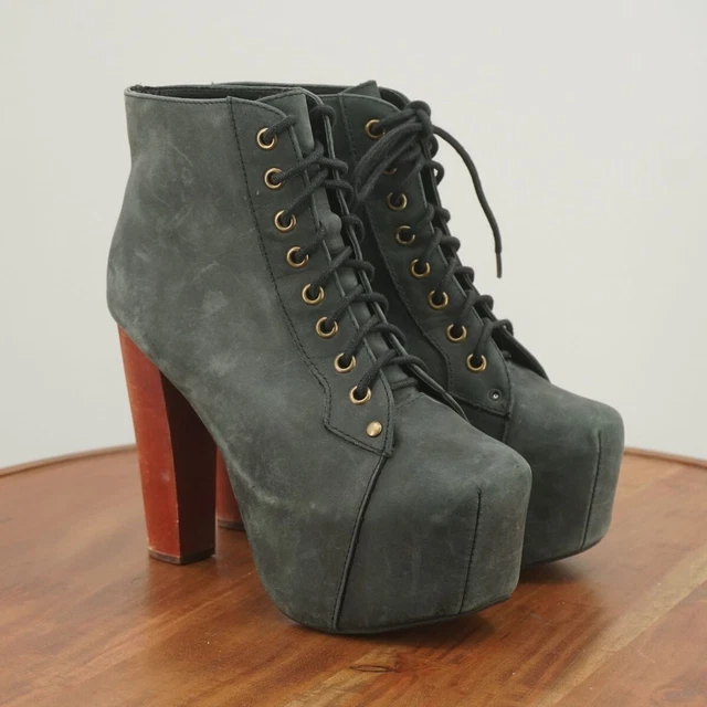 Jeffrey campbell knowles block heel booties sale