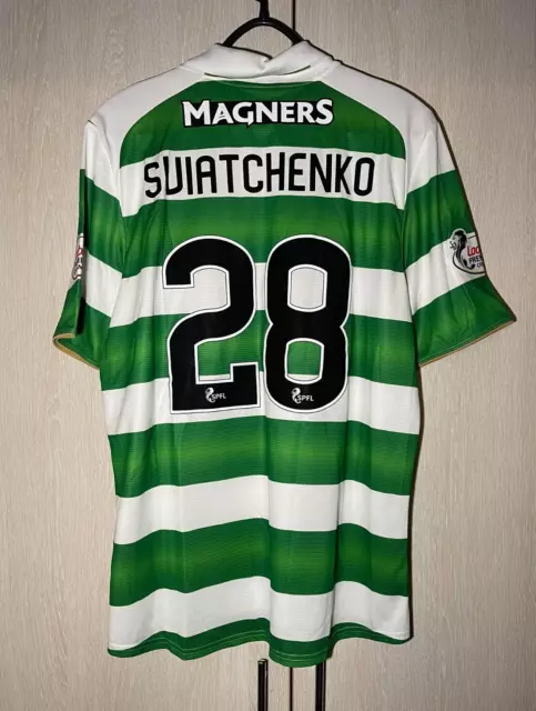 Celtic Scotland Match Worn 2016/2017 Home Football Shirt #28 Sviatchenko 2