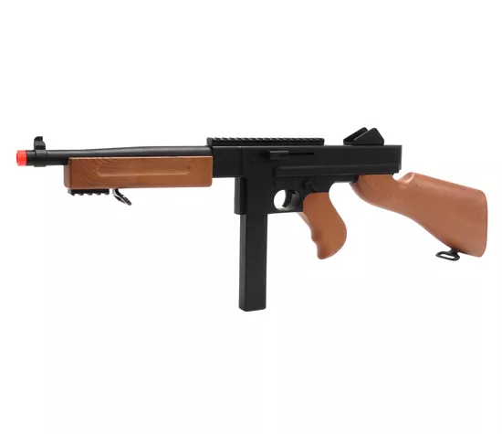 DOUBLE EAGLE THOMPSON M1A1 SPRING AIRSOFT SUB MACHINE GUN Tommy Rifle w/ 6mm BB 2