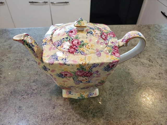 ROYAL WINTON Teapot Grimwades Chintz Welbeck 3.5 Cups Vintage Beautiful