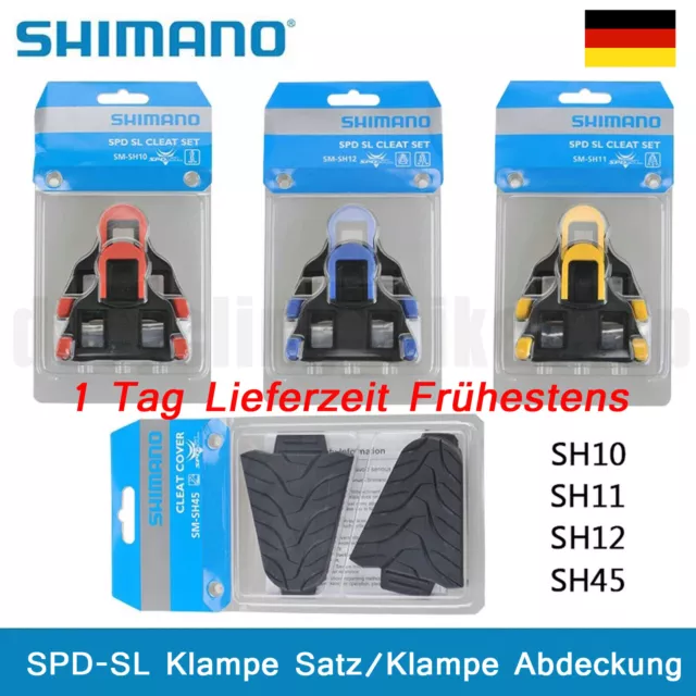 Shimano SPD-SL 0/2/6° SM-SH10/SH11/SH12 Fahrrad Pedale Cleatset Rennrad Cleats