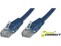 MicroConnect UTP6002B U/UTP CAT6 0.2M Blue LSZH