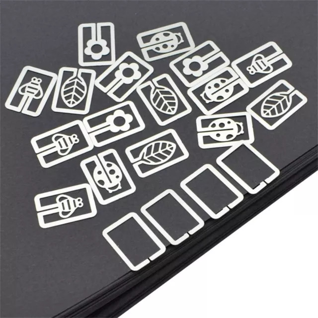 Paper Clips Metal Bookmarks Cartoon Plated Hollow Book Page  Stationery Gift