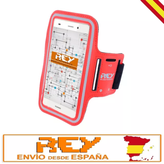 Brazalete Deportivo NUEVO para SAMSUNG GALAXY A10s Reflectante ROJO s87