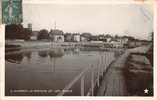 CPA CLAMECY - Le pertuis et les quais (128299)