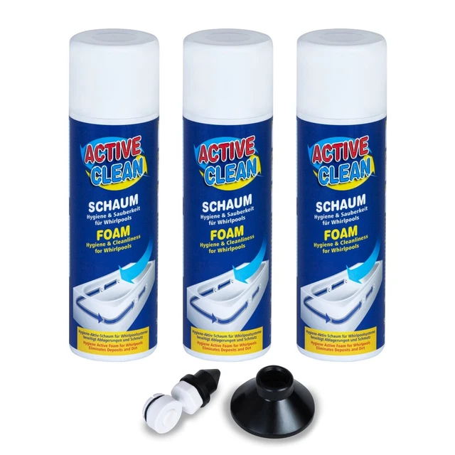 Whirlpoolreiniger Schaum Rohrreiniger Whirlpools 3er Set