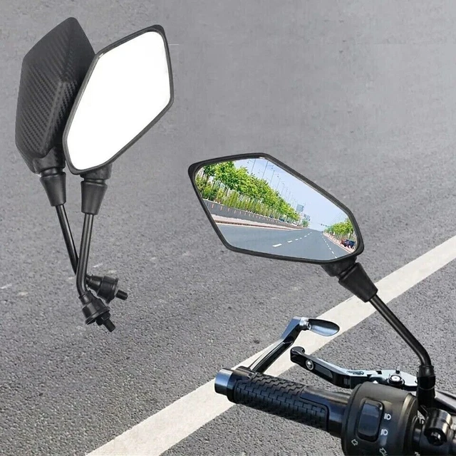 2 Specchietti retrovisore in Carbonio per Moto,Scooter,Bici