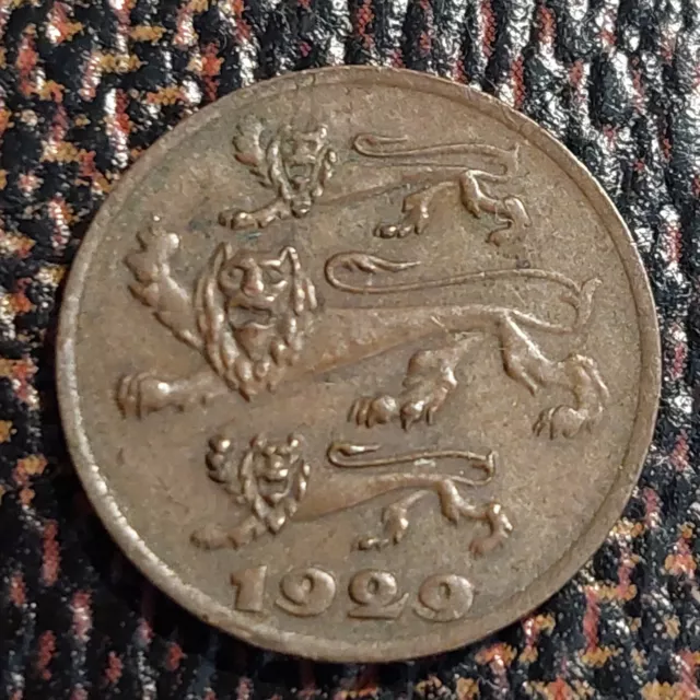 1929 Estonia 1 sent coin COMB.SHIPPING