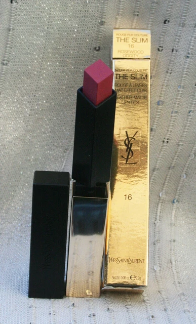 YSL ROUGE PUR Couture The Slim Leather Matte Lipstick 2.2g 16 Rosewood Oddity 18.00 PicClick UK