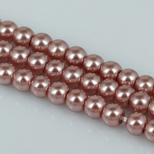 100pcs lot round shaped 4mm lacquered glass spacer beads EF1126