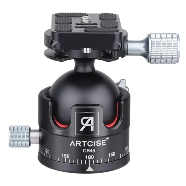 ARTCISE Low Profile Ball Head Heavy Duty Camera Tripod Ball Head 45mm Head