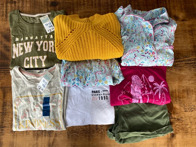 Girls Clothes Bundle Age 12-13 Monsoon, Primark, New Look, Saltrock H&M 8 Pieces