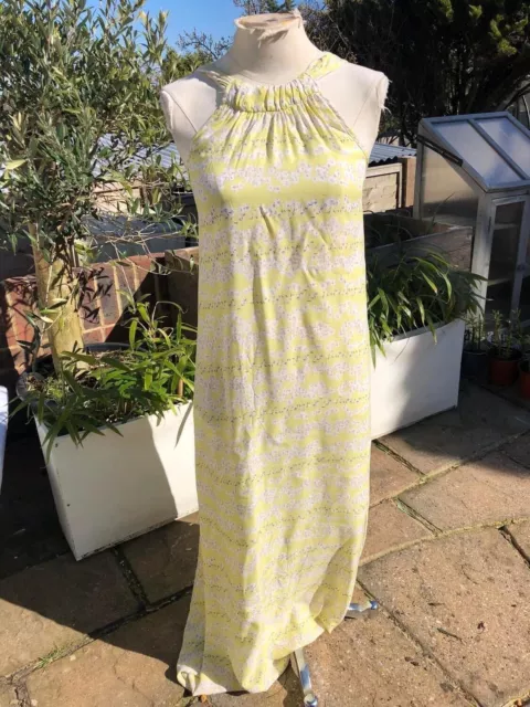 Nuevo con etiquetas Maxi Holiday XS Callie Sundress Amarillo Terciopelo Como Nuevo