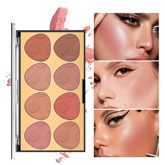 8 Colors Blushs Palettes Mattes Blushs Powder Bright Face Blushs Profile And