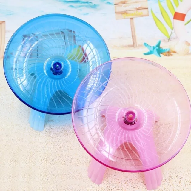 Pet Hamster Flying Saucer Exercise Wheel Hamster Mouse Running DiscD^ob