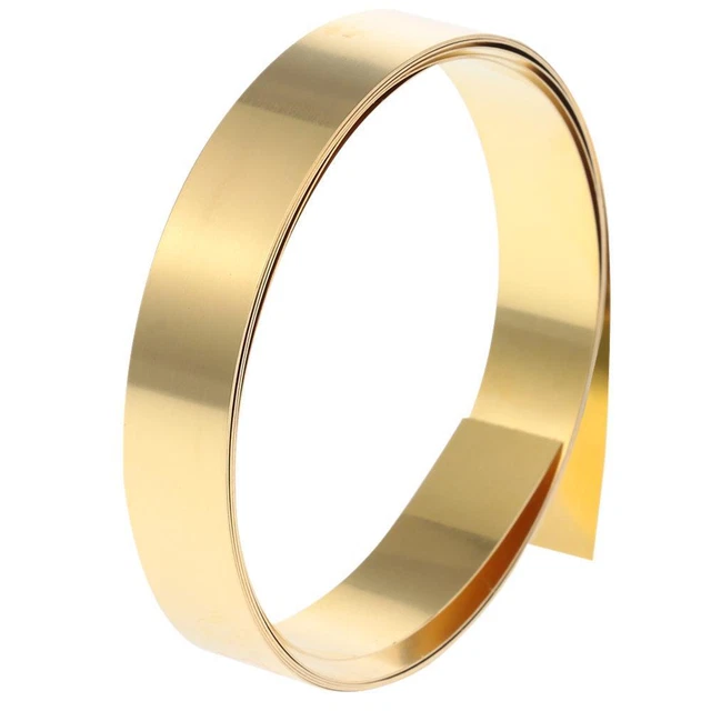 Brass Sheet Roll,1000mm X10mm Metal Foil,Thin Brass Strip