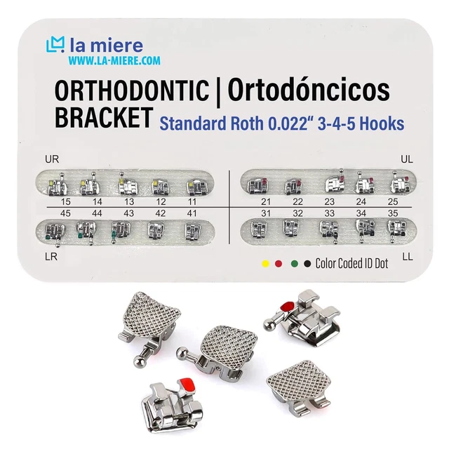 40 Tubi Molari Ortodontici MBT/Roth 0.022 - Non Convertibili, In