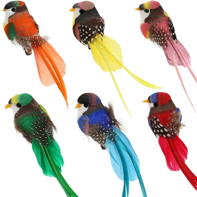 ABOOFAN 2 Pièces Oiseaux De Noël Artificiels Blancs - Colombes De Paix Avec Clips Pour Arbre De Noël Et Décorations Festives