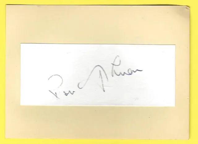 Ron Ashman Norwich City Fc 1947-1963 Ex Scunthorpe Mgr Rare Original Autograph