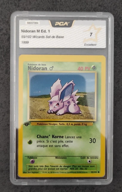 [PCA 7] Pokemon Card Nidoran 55/102 - Base Set - Wizards Edition 1 FR