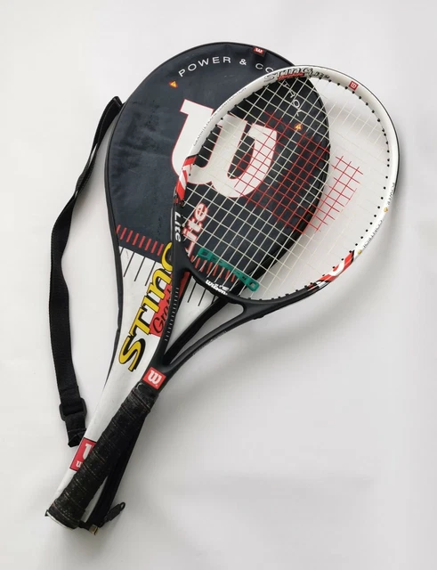 Raquette De Tennis Vintage Wilson Sting Graphite - Taille De Grip 4 3/8", Avec Housse