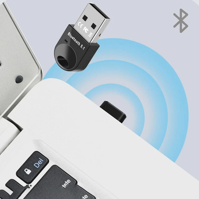 DRIVE-FREE BLUETOOTH ADAPTER For Pc Usb Bluetooth 5.3 Dongle Receiver ...