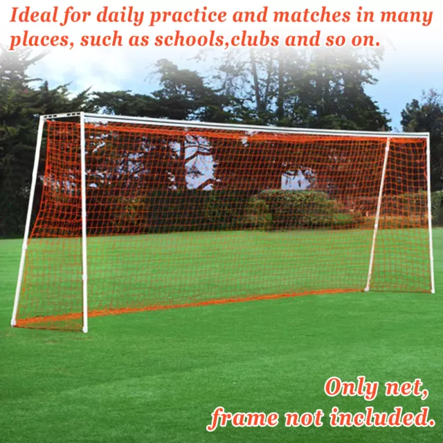 24'x8' 12'x7' Official Size Soccer Goal Net Outdoor Football Training Netting