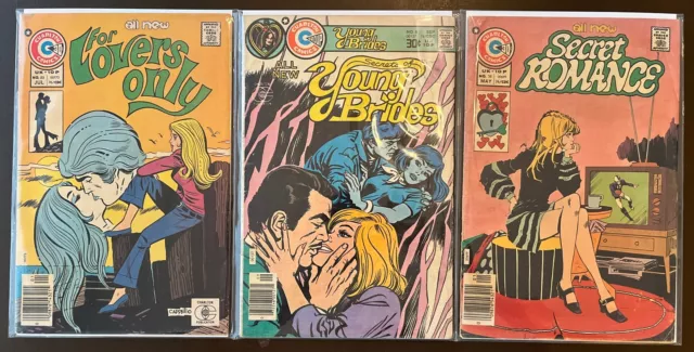 For Lovers Only Secrets of Young Brides Secret Romance Charlton Comics 1976