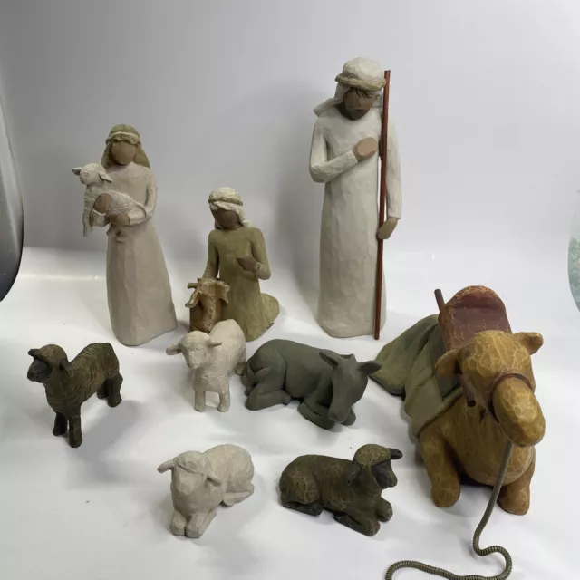 DEMDACO Willow Tree Nativity & Shepard and Stable Animals 26005 Susan Lordi 9PC DEMDACO Willow Tree Nativity & Shepard and Stable Animals 26005 Susan Lordi 9PC