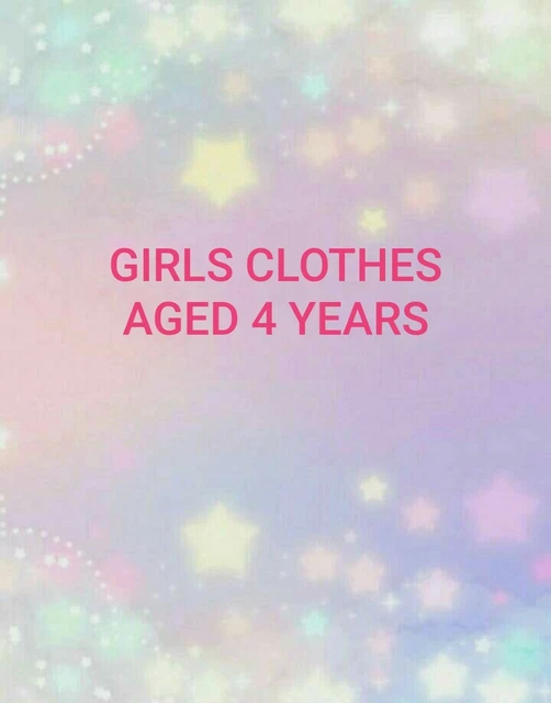 Abiti per ragazze età 4 anni fai il tuo pacchetto top abiti maglioni leggings ecc.