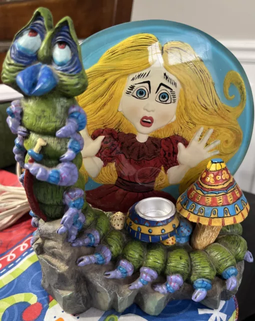Psychedelic Alice in wonderland Incense burner and lamp J.D. DOLLEN 2002