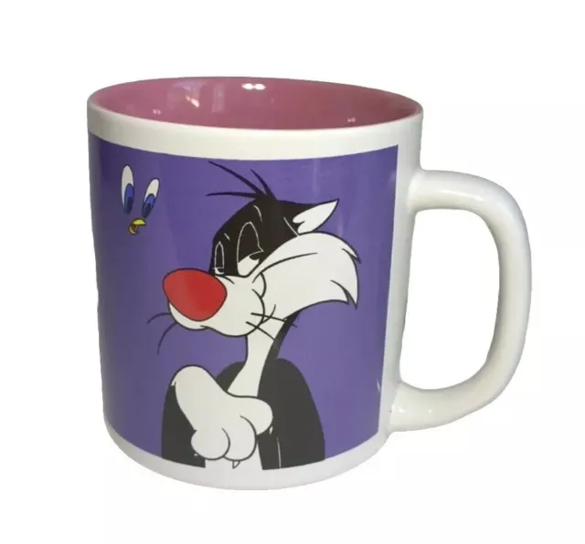 Six Flags Looney Tunes Sylvester & Tweety Bird Vintage 1994 Coffee Mug Tea Cup