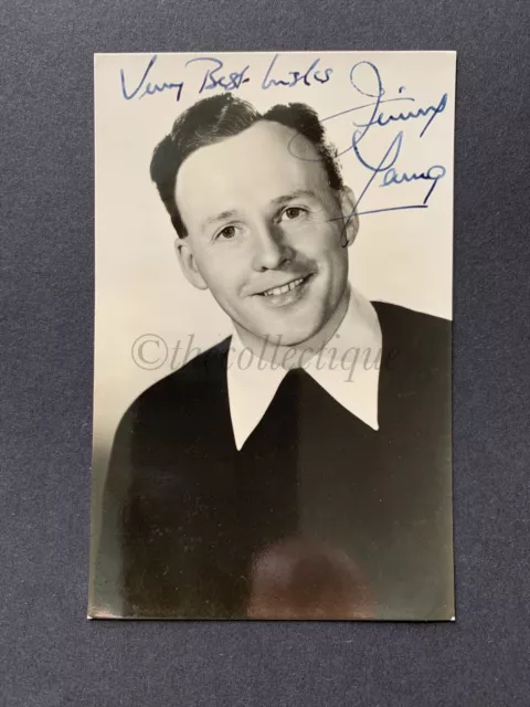Original Jimmy Young Tv/Radio Presenter Singer Signed Autograph Photograph/Card