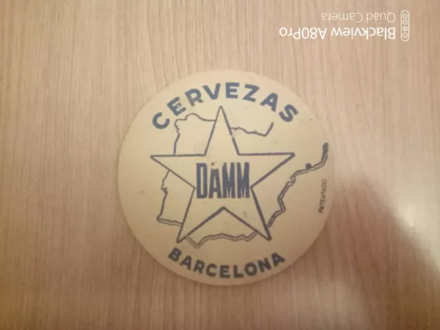 Beer Coaster, Posavaso Cerveza Damm, Usado, Spain.