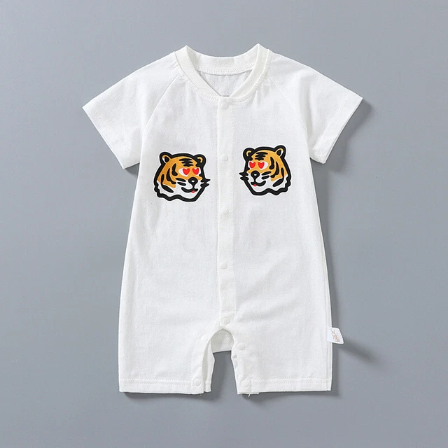 Top Tumper a maniche corte neonato bambino bambina tigre estiva 0-18 M