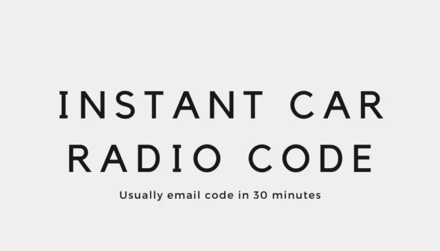 ✅️ Instant Radio Code - Ford und Renault Email Code in einer Stunde! ✅️