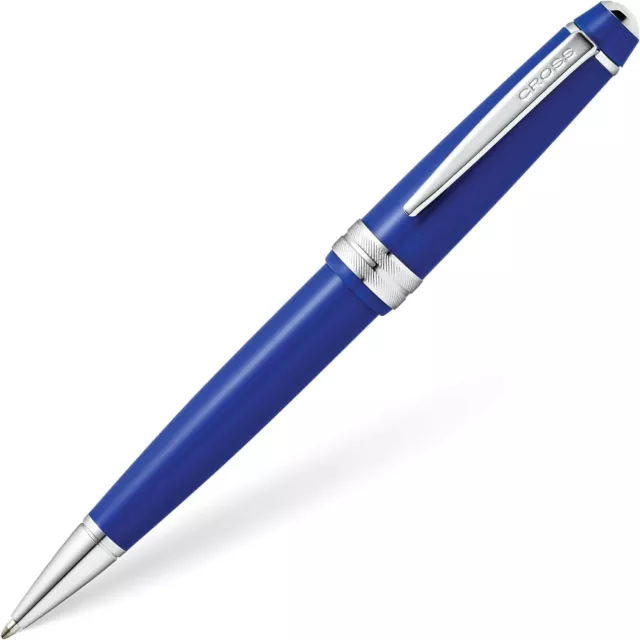 Cross Bailey Light Ballpoint Pen, Polished Blue & Chrome, New In Box