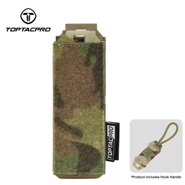 TOPTACPRO Tactical Single 9mm Mag Pouch Mag Carrier Etui Messertasche MOLLE