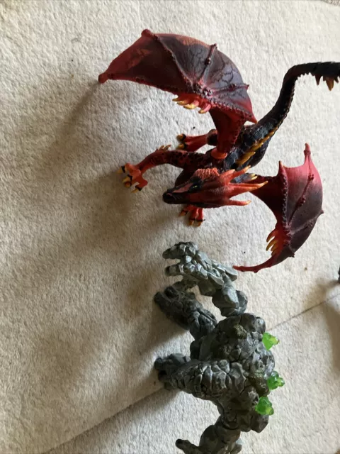 schleich bundle Stone Monster And Dragon