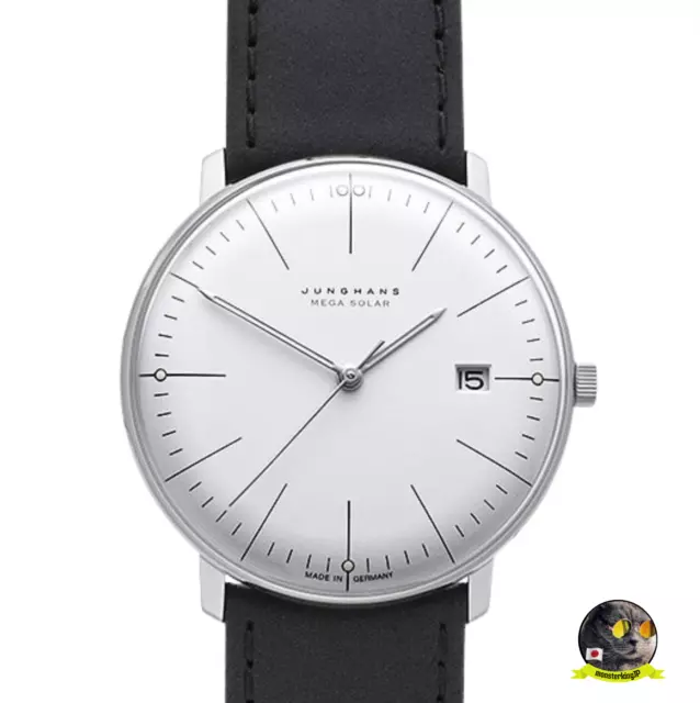 JUNGHANS Max Bill Mega Solar 059/2020.02 Titanium Quartz 38mm Men's Watch NEW