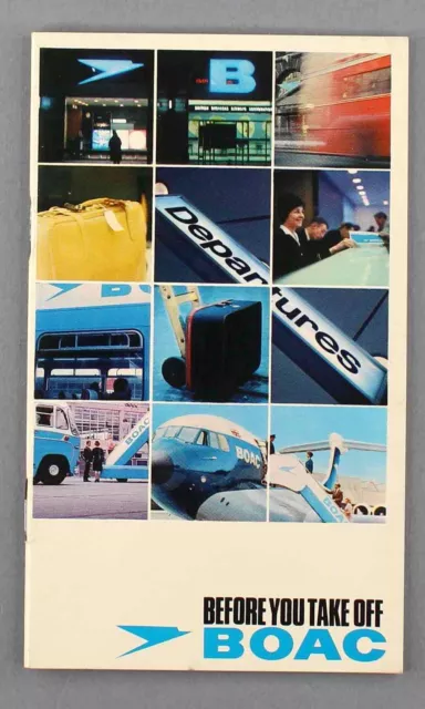 Boac Before You Take Off Vintage Airline Brochure 1968 B.o.a.c.