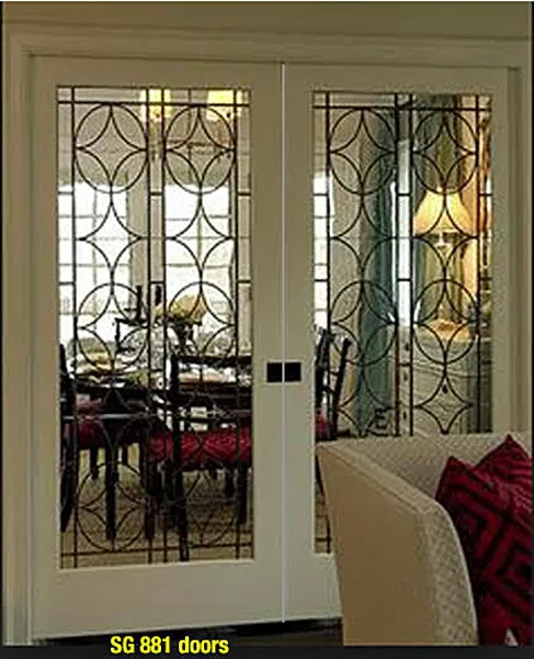 Spectacular Genuine Lead glass Pocket Doors SG1000